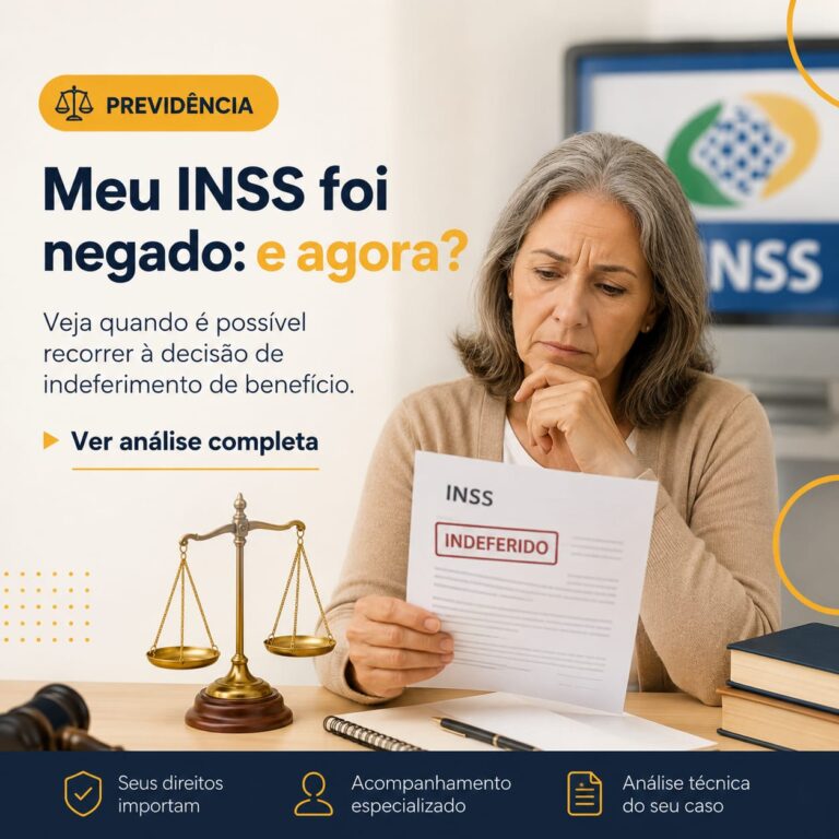 Meu INSS foi negado: e agora?