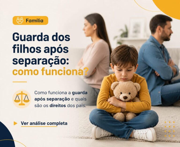 Guarda dos filhos após separação: como funciona?