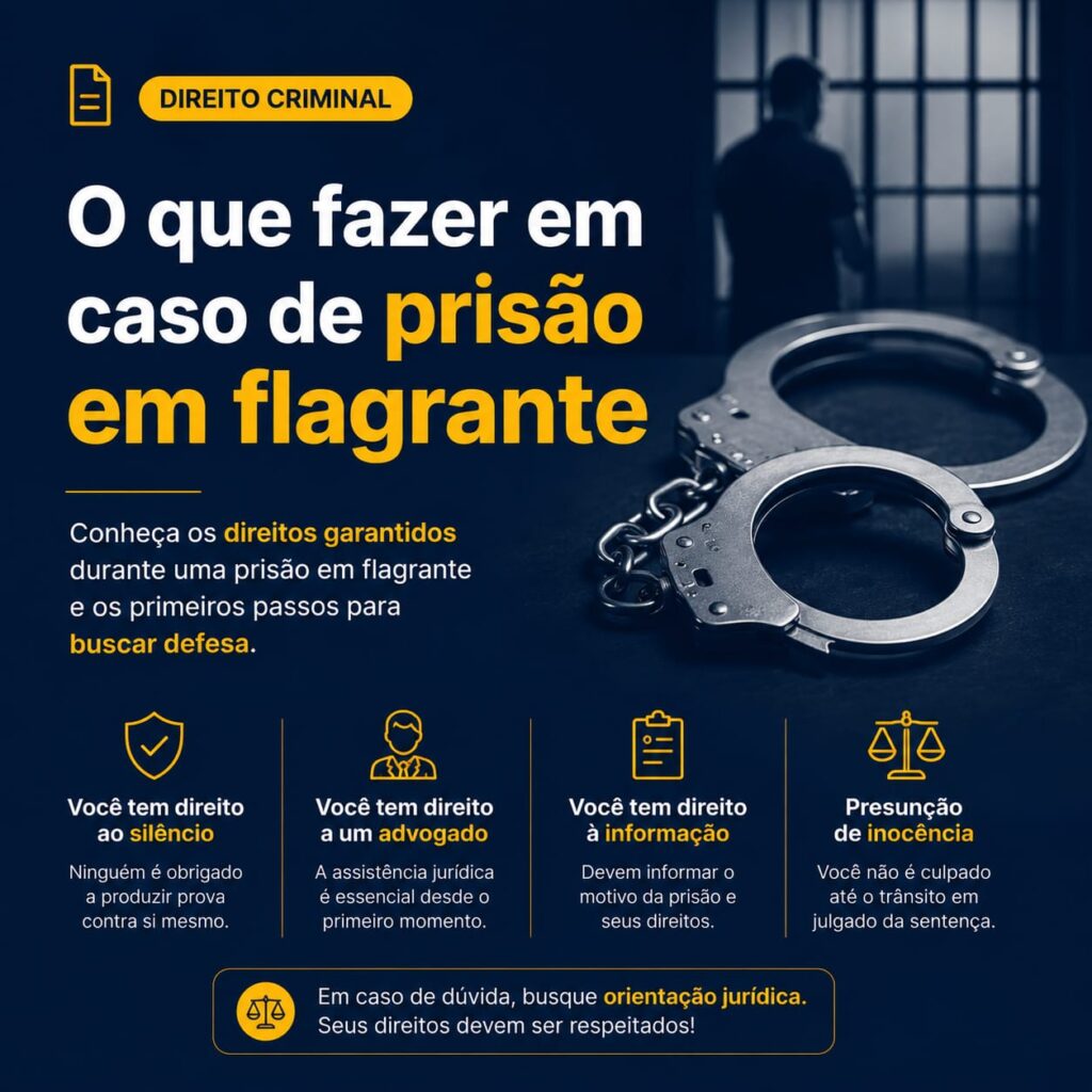 O que fazer em caso de prisão em flagrante